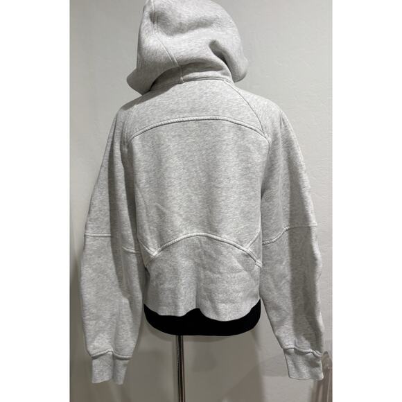 LULULEMON Scuba Oversized Half-Zip Hoodies Heathered Ultra Light Gray SZ. XS/S - Picture 4 of 8